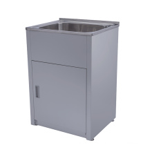 Australia laundry tub stainless steel sink with cabinet